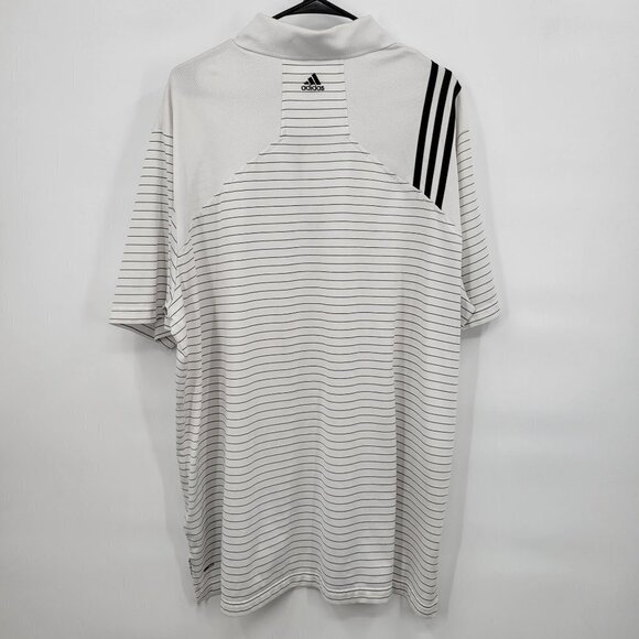 Adidas Climacool Golf Stripe Polo Shirt Big Tall Henley Short Sleeve 2XL Mens - Picture 12 of 16